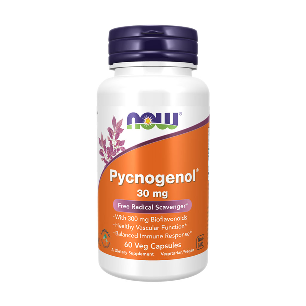 Пікногенол NOW foods Pycnogenol 30 мг, 60 капсул